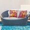 Tropical Overlapping Leaves Design by Andrea Haase Outdoor Printed Pillow (Set of 2)